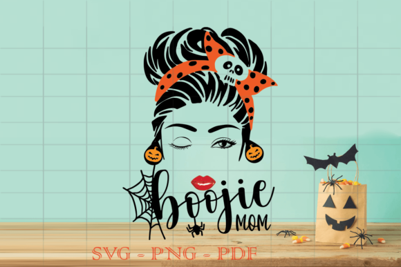Boojie Mom Halloween SVG: Graphics for Print Templates