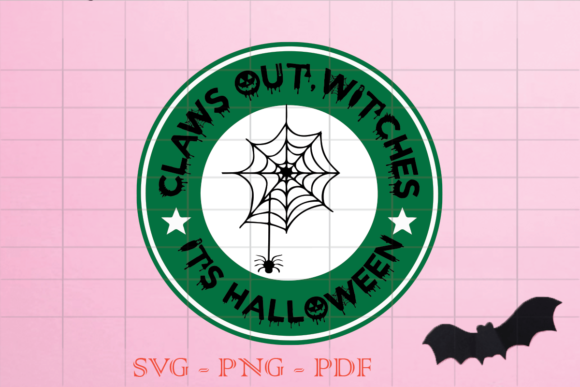 Claws out Witches Web Halloween SVG: Graphics for Print Templates