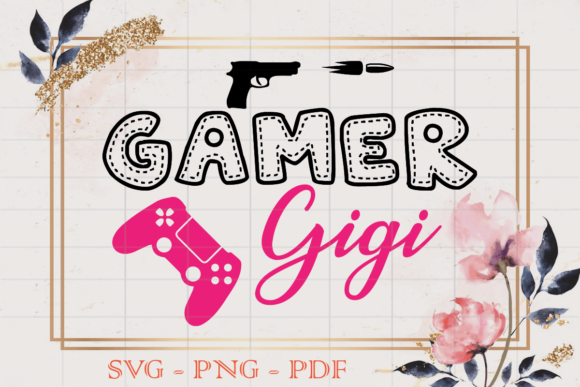 Gamer Gigi SVG: Graphics for Print Templates