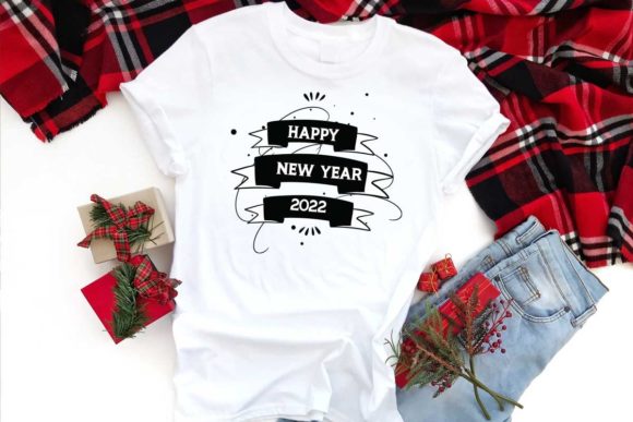 Happy New Year 2022 Graphics for T-Shirt Designs