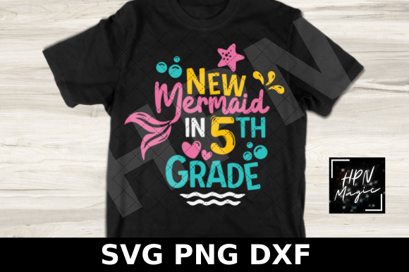 New Mermaid in 5th Grade SVG Graphics