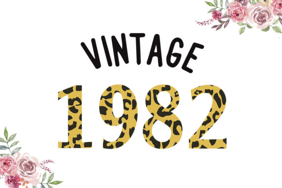 Vintage 1982 Leopard Font: Graphics & Print Templates Review