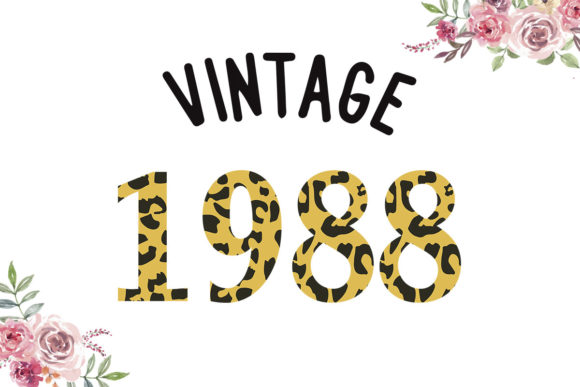 Vintage 1988 Leopard Font Review for Graphics & Print Templates