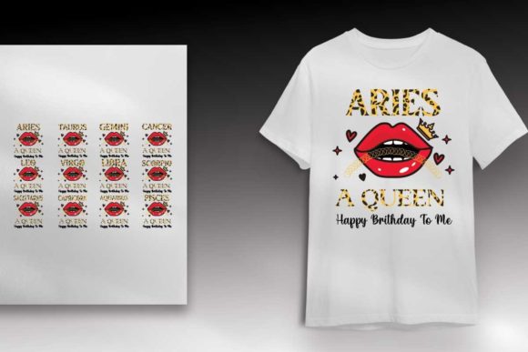 Zodiac Bundle, Birthday Gift for Queens Graphics for Print Templates